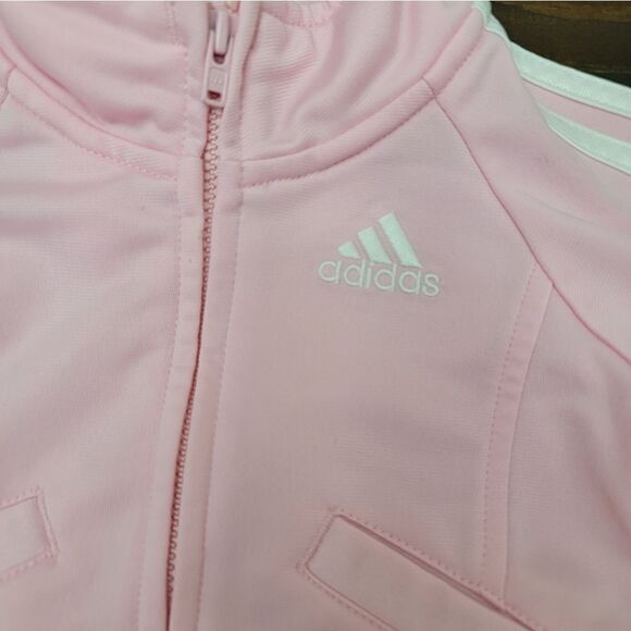 Adidas Girls Classic Tricot Track Set of Two Pink Sporty Size 3 Months - Picture 4 of 11